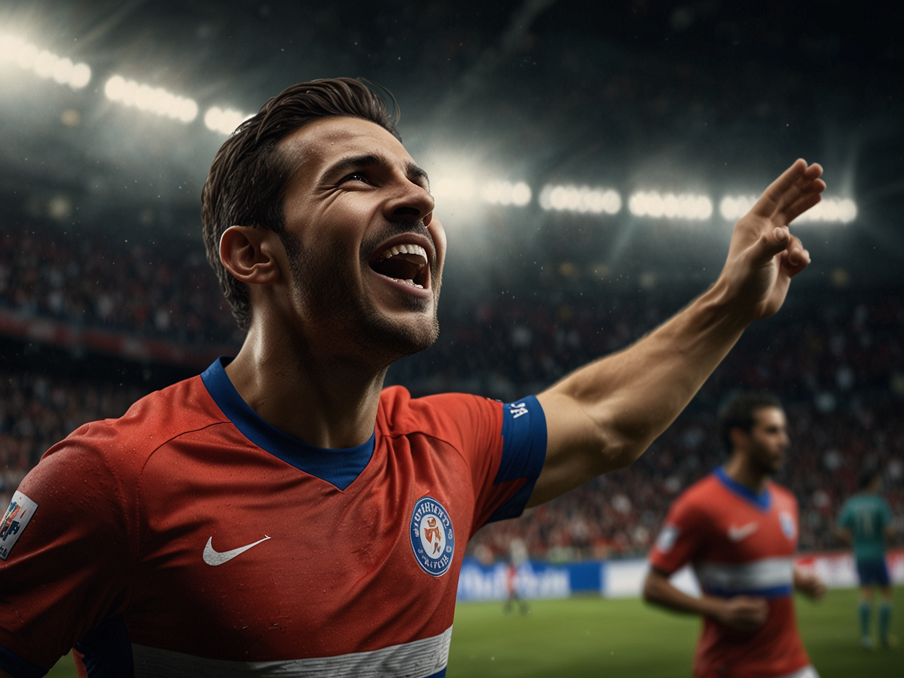 Deportista celebrando apuesta ganadora